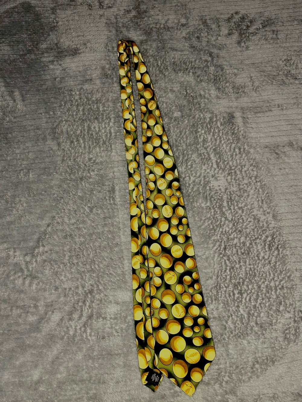 Grateful Dead Kings Marbles Tie 57" Polkadot Geometric Abstract 100% Silk USA